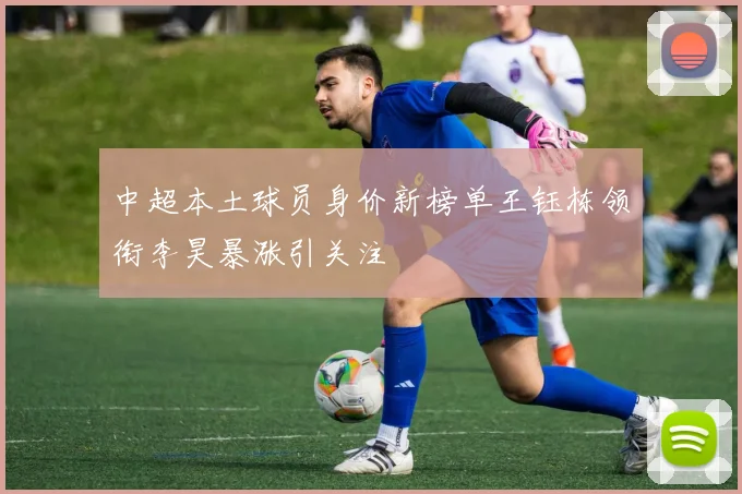 中超本土球员身价新榜单王钰栋领衔李昊暴涨引关注